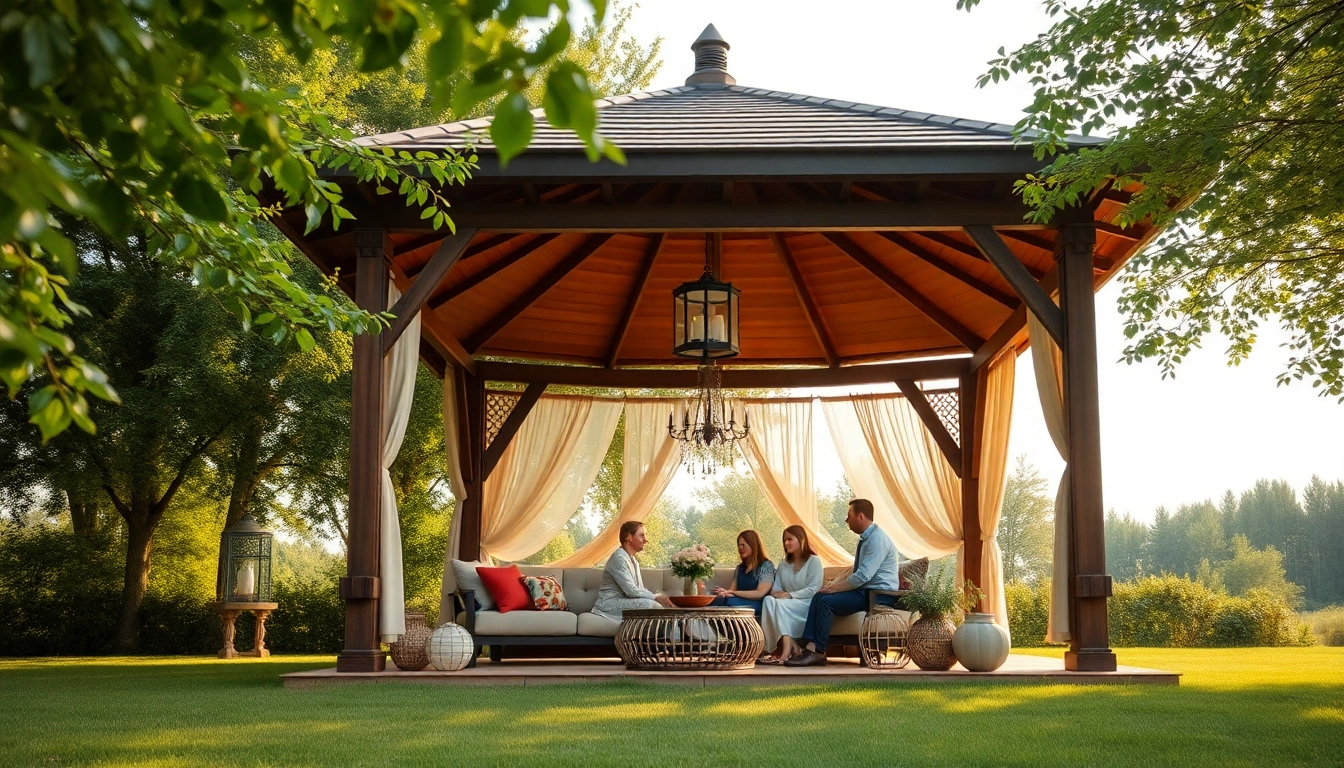 Enhance your outdoor experience with this gazebo in Ireland, perfect for family gatherings and events.