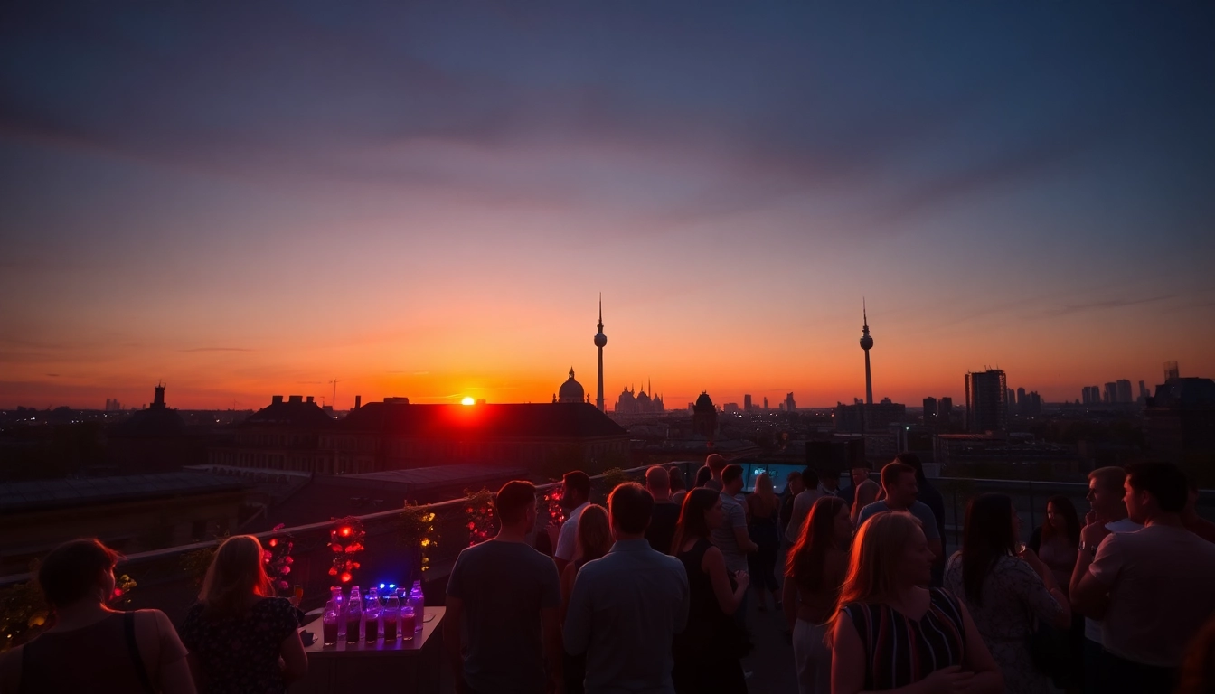 Experience Unique Berlin Events with a lively after-work party atmosphere and stunning city views.