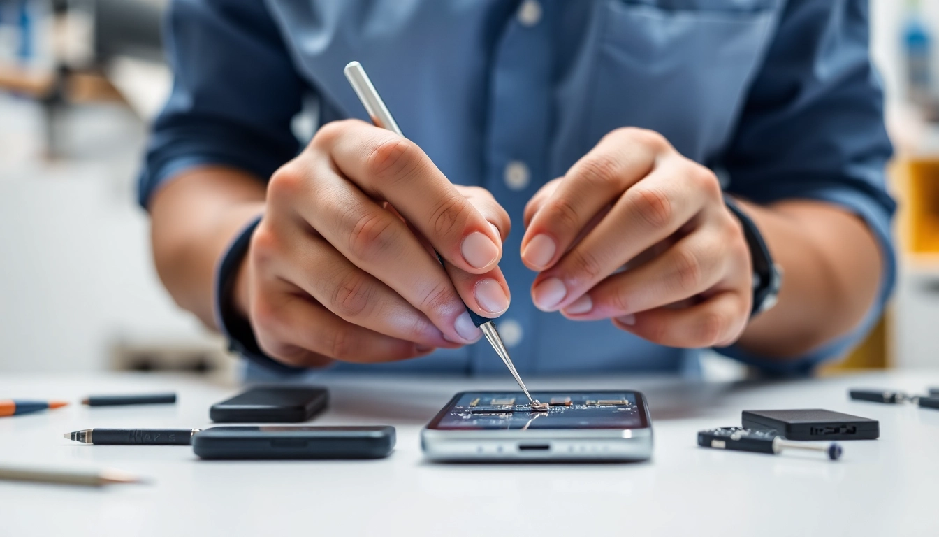 Intervento professionale per la Torino riparazione cellulari a un smartphone da parte di un tecnico esperto.