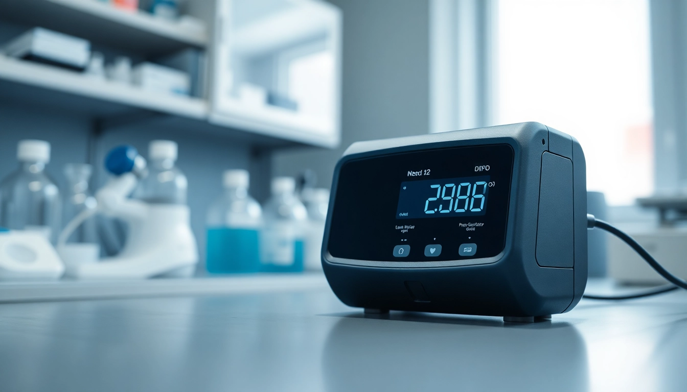 Examine Nitric Oxide detector in a professional lab environment highlighting its digital interface.