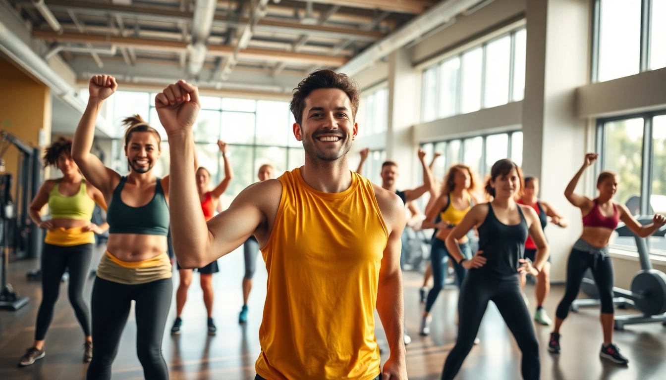 Join the best gym in jersey city for an energetic group workout led by a professional trainer.
