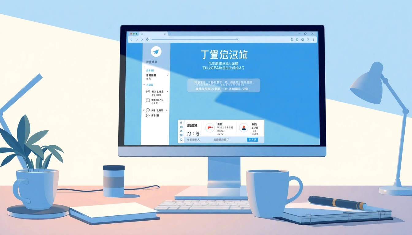 View the Telegram电脑版中文 interface on a computer, showcasing user-friendly design and accessibility features.