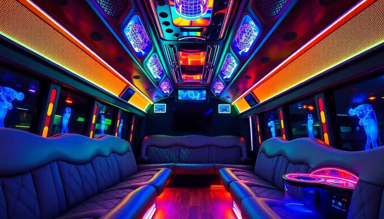 Experience the luxurious Atlanta party bus with plush seating and modern entertainment ideal for unforgettable group celebrations.