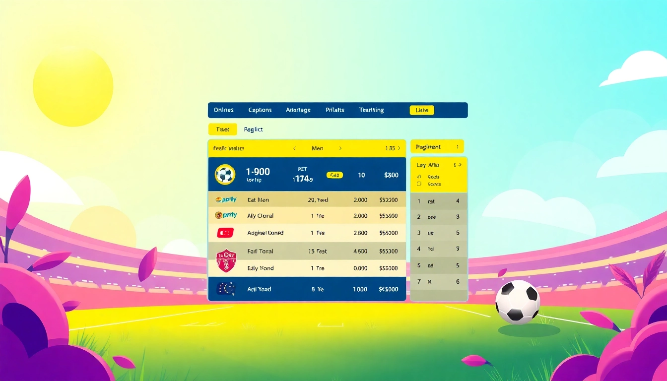 Engaging view of judi bola terpercaya platform showcasing real-time betting odds and user-friendly interface.