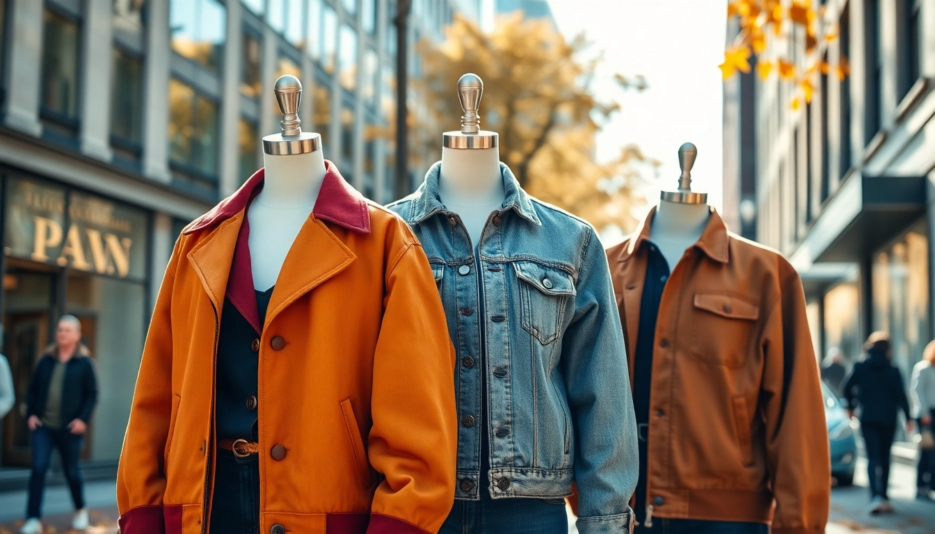 Featuring fashionable jackets womens displayed in an urban environment, highlighting trendy styles and autumn colors.
