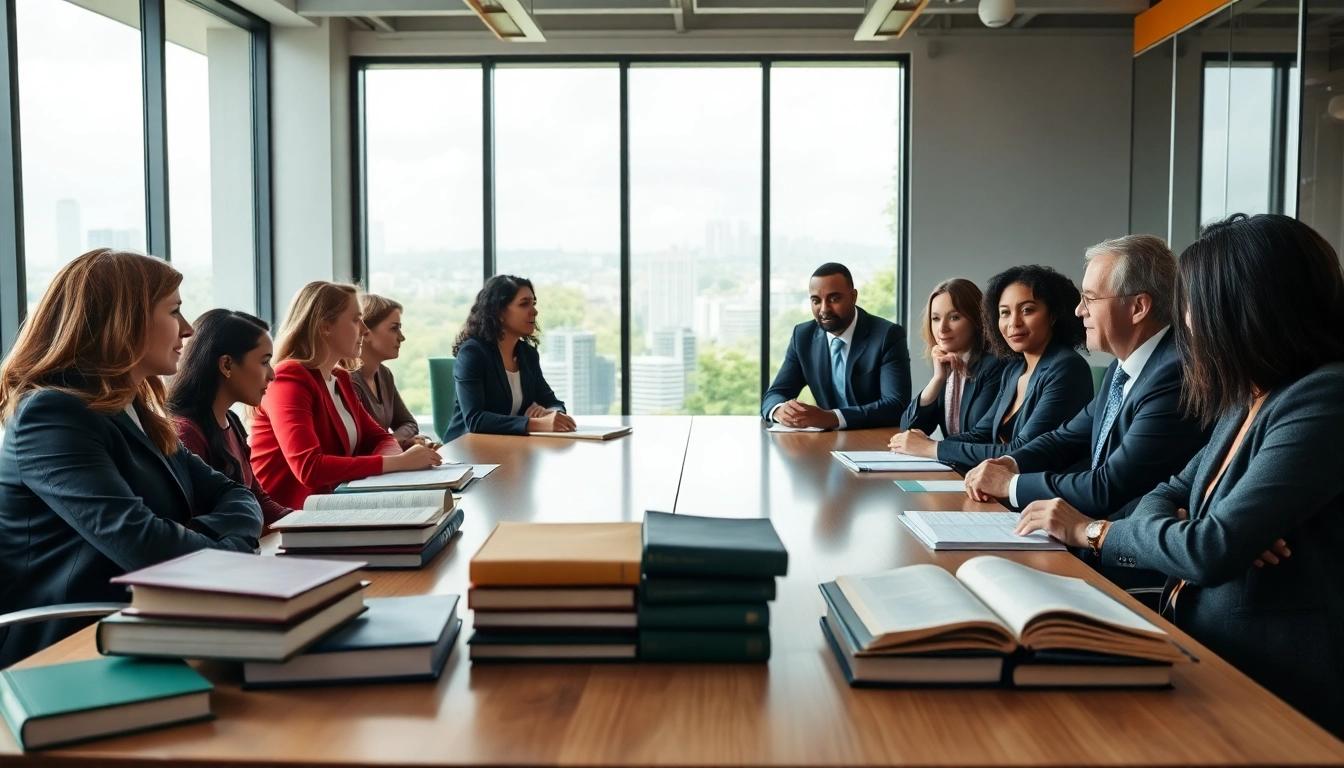 A collaborative session at an environmental law firm fostering teamwork for ecological advocacy.