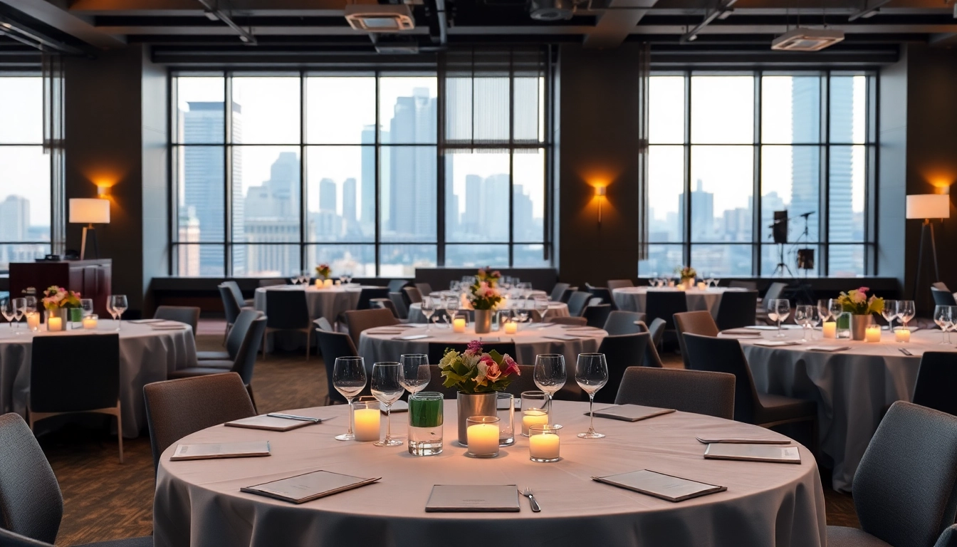 Transform the event space for an unforgettable corporate gathering with elegant settings.