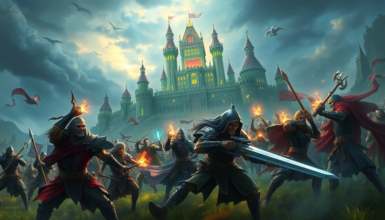 Experience thrilling combat scenes from Warlords 2 amidst a mystical fantasy setting.