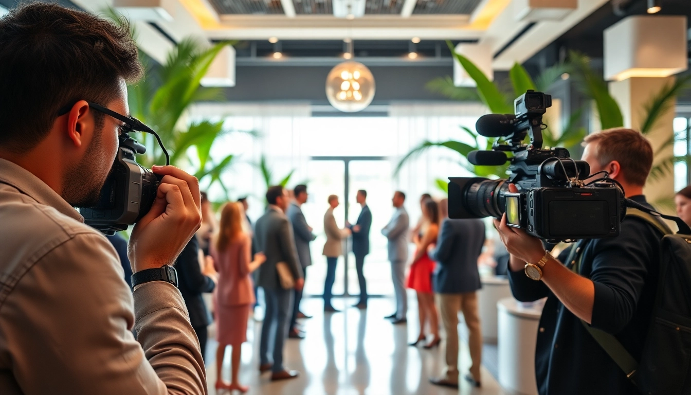 Capturing Miami Corporate Event Videography Photography with professionals in a modern venue.
