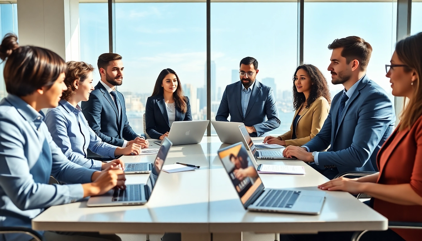 Collaborative meeting on amazon business wholesale strategies in a modern office environment.