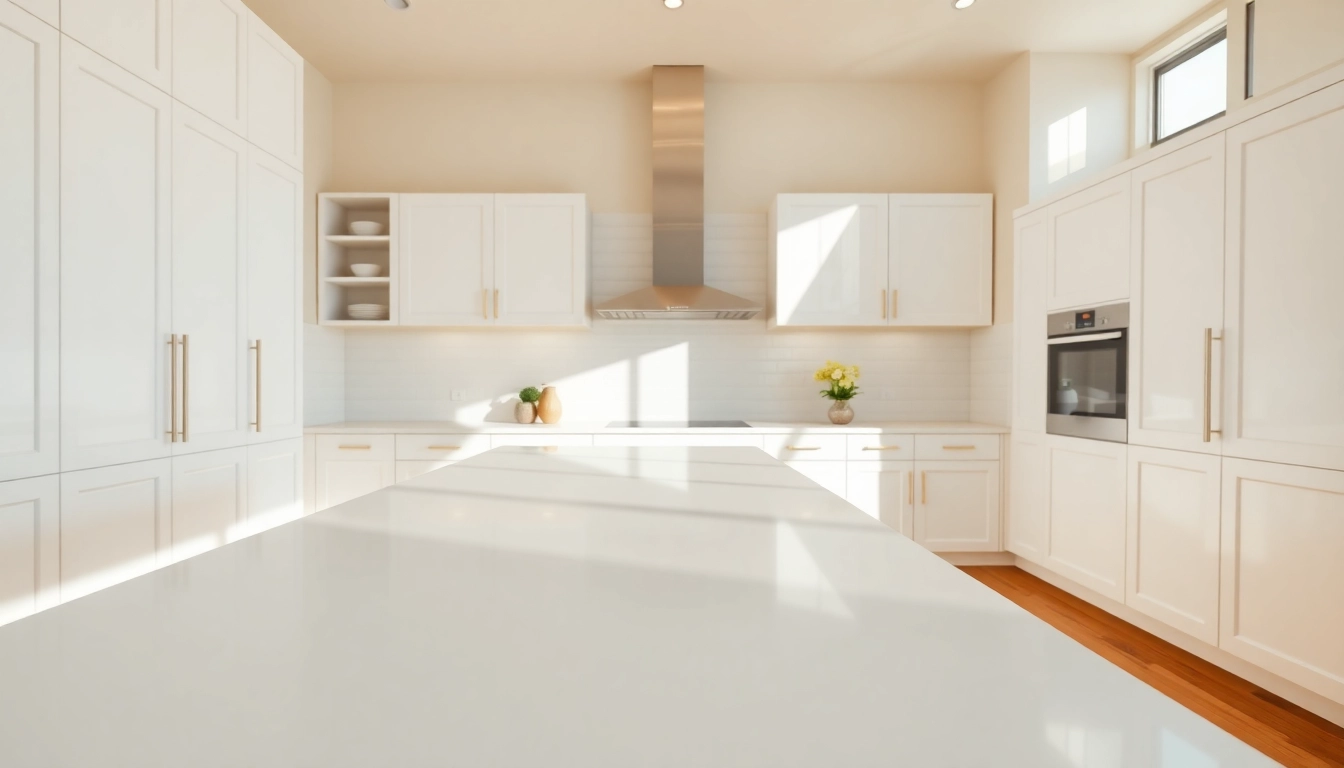 Showcasing elegant white cabinets in a modern kitchen environment.