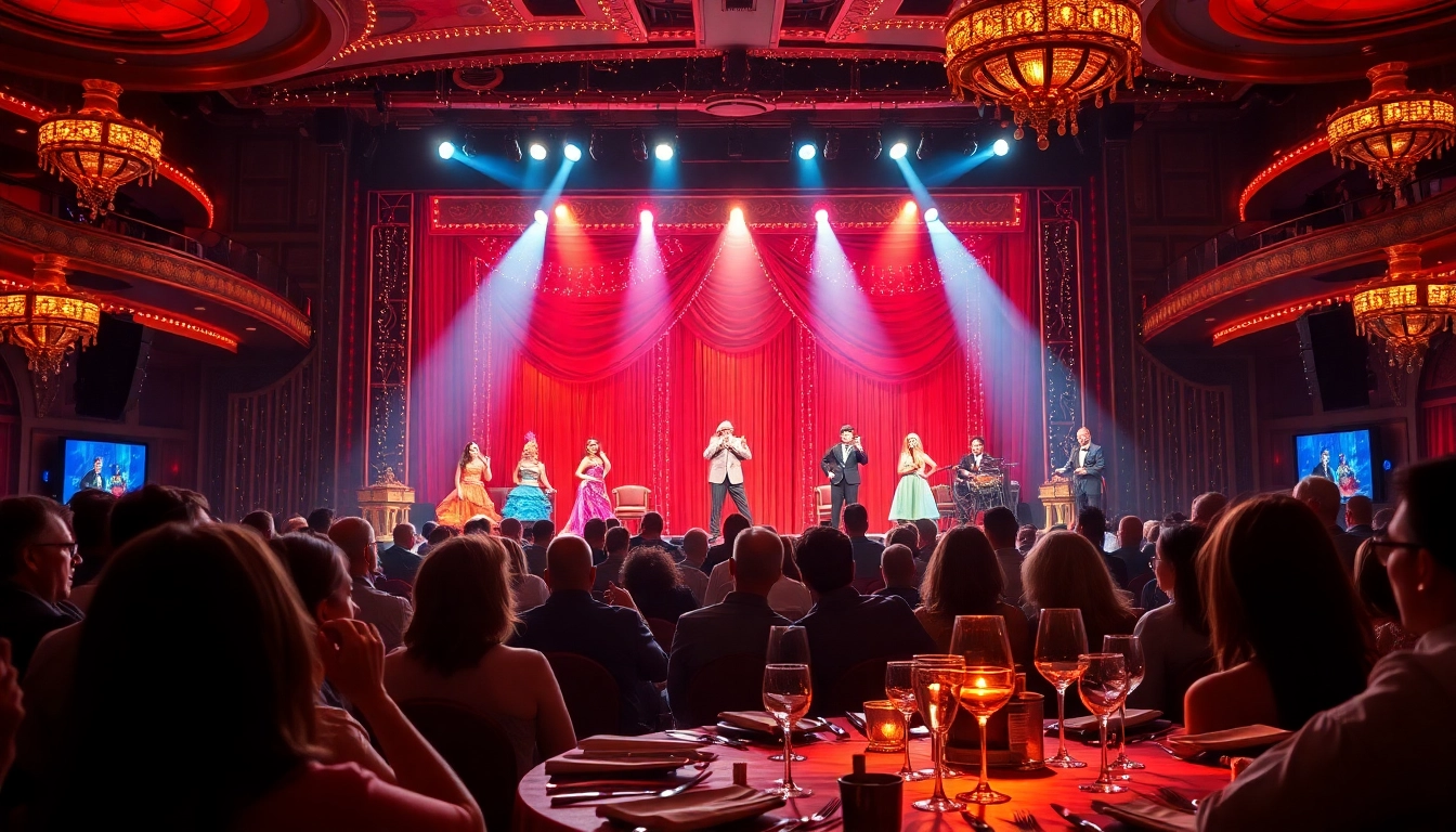 Experience the excitement of las vegas dinner theater with vibrant performances and an elegant atmosphere.
