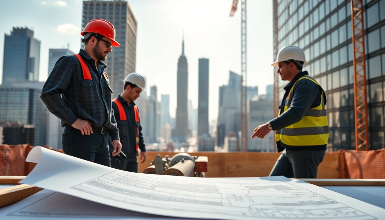 New York City Commercial General Contractor collaborating on a construction project in the city.